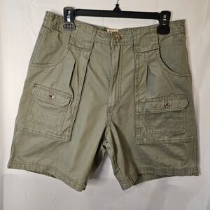 Redhead 8 Pocket Hiker Green Shorts Size 34 Outdoors Fishing Cargo Rugged